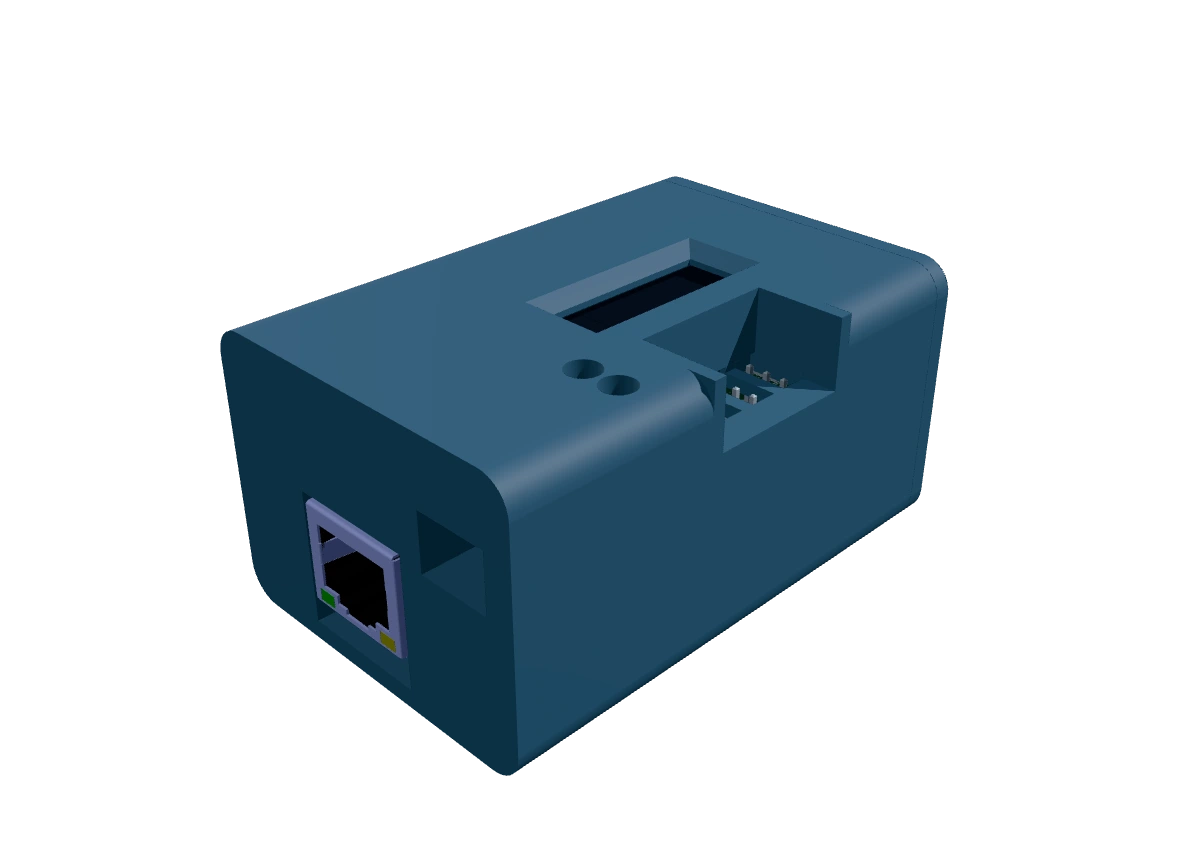 LedMapper Mini dobozolt szerelvény, saját STL-modellből készített render